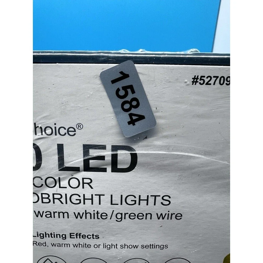 NEW GE COLOR CHOICE 150 COUNT LED DUAL COLOR RED WARM WHITE MICROBRIGHT LIGHTS